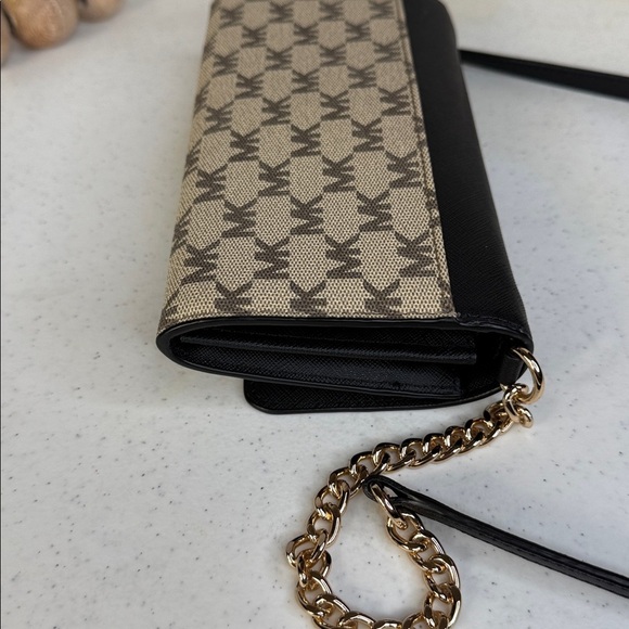 Michael Kors Jet Set Luggage Wallet on a Chain MK Signature Crossbody Bag - Picture 9 of 14